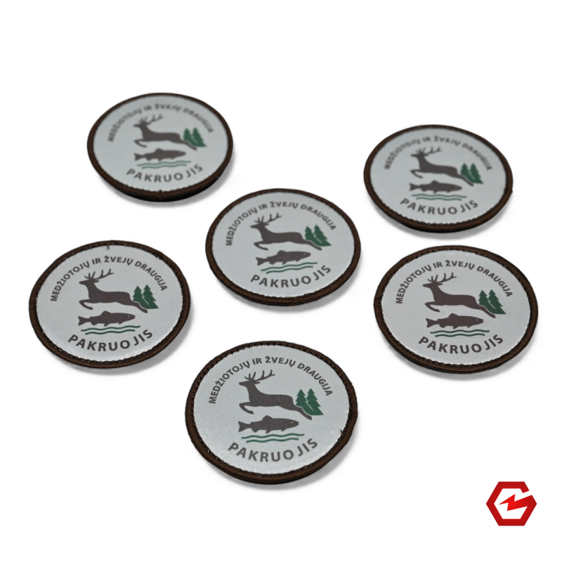 Sublimaciniai antsiuvai ir emblemos iki 60 mm