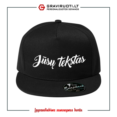 Kepuraitė SNEPBACK su  Jūsų idėja
