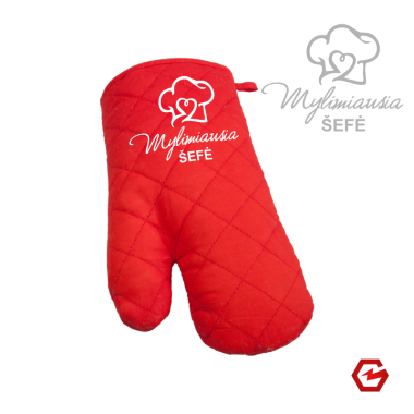 Virtuvės pirštinė „Mylimiausia Šefė“
