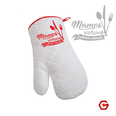 Virtuvės pirštinė „Mamos virtuvė atvira visada“ 