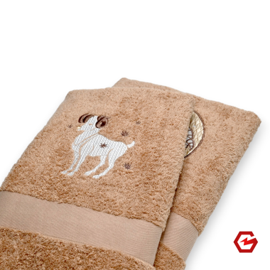 Vardinis rankšluostis  su zodiako ženklu