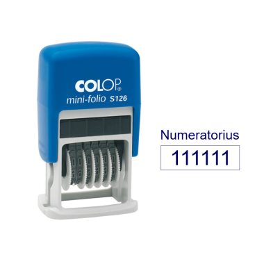 Antspaudas numeratorius "Colop mini folio"