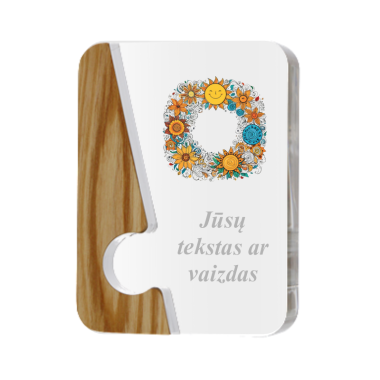 Akrilo statulėlė su medžiu