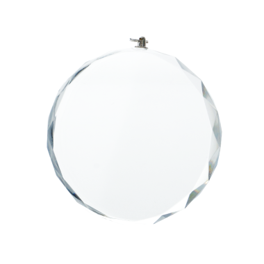 Stiklinis medalis su dėžute