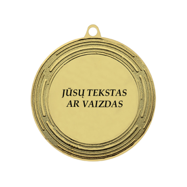 Auksinis medalis 70 mm