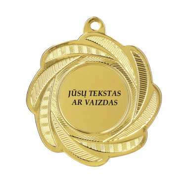Medalis auksinis 50 mm
