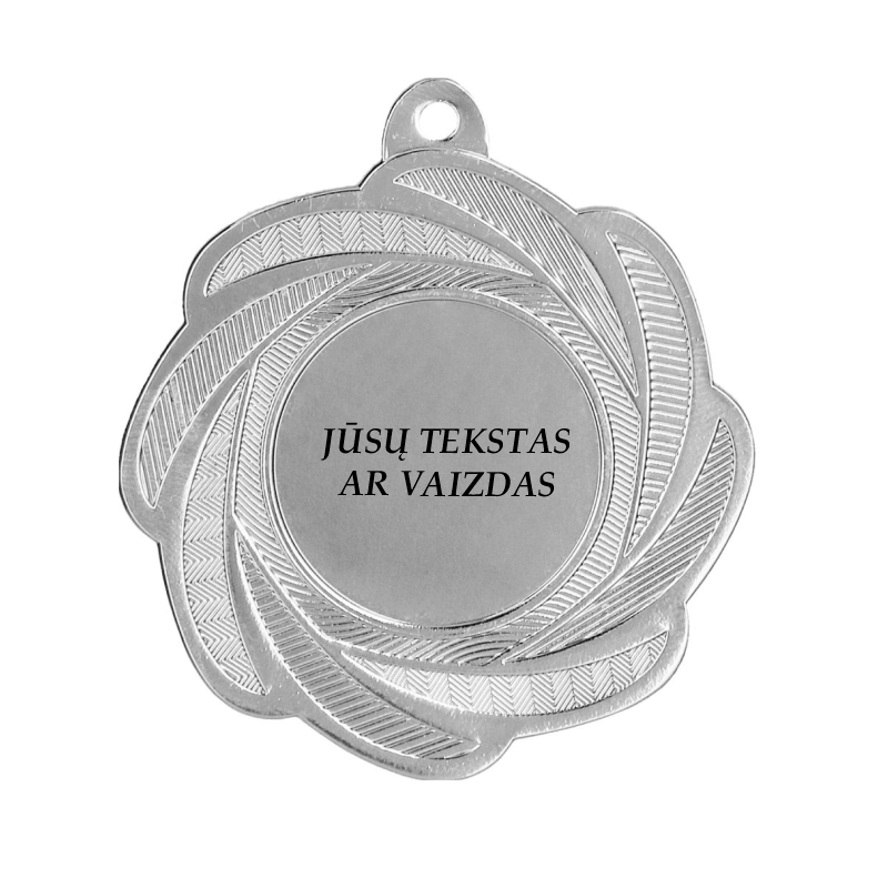 Medalis sidabrinis 50 mm