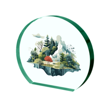 Stiklinis trofėjus m