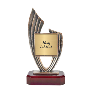 Metalinė statulėlė "Garbė" su personalizavimu   