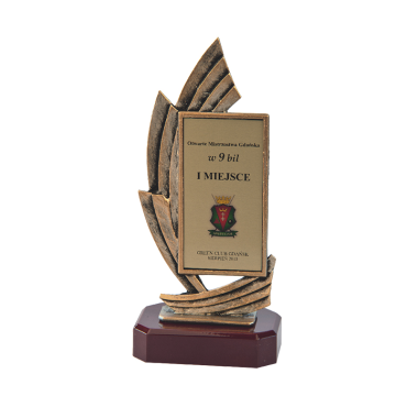 Metalinė statulėlė "Garbė I" su personalizavimu Metalinė statulėlė "Garbė I" su personalizavimu