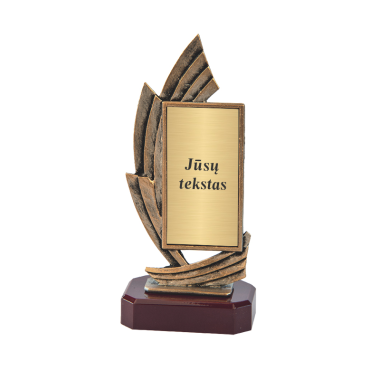 Metalinė statulėlė "Garbė I" su personalizavimu   