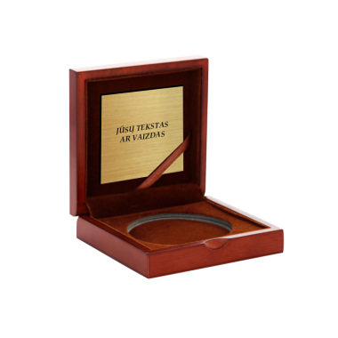 Elegantiška medinė dėžutė medaliui