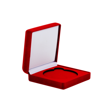 Elegantiška dėžutė medaliui raudona