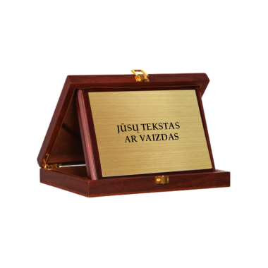 Plaketė elegantiškoje dėžutėje  15x20 cm