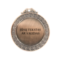 Bronzinis medalis 70 mm