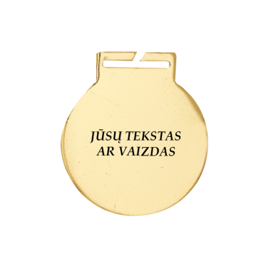 Medalis auksinis 50 mm