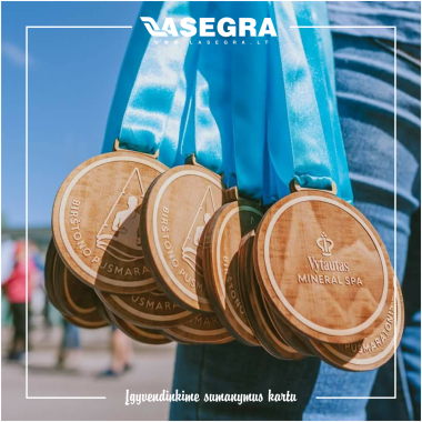 Fanerinis medalis 6mm storio su individualiu dizainu