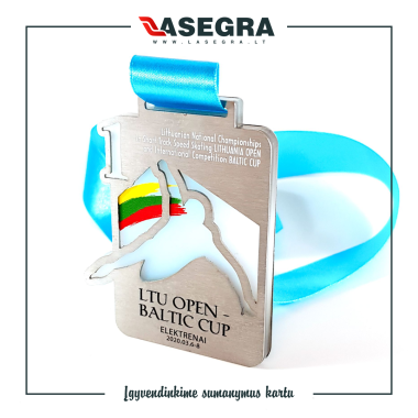 Kombinuotas metalinis medalis. Individualus dizainas. Nr.2