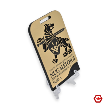 Kombinuotas akrilo medalis. Individualus dizainas. Nr.10