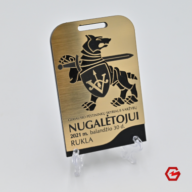 Kombinuotas akrilo medalis. Individualus dizainas. Nr.10