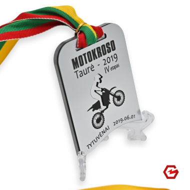 Kombinuotas akrilo medalis. Individualus dizainas. Nr.11