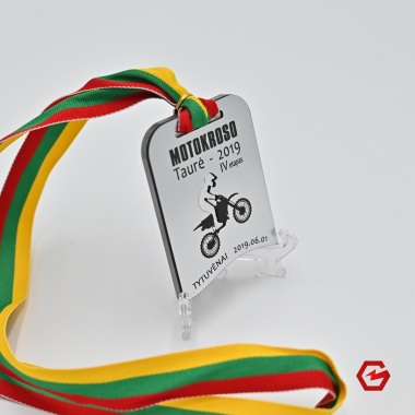 Kombinuotas akrilo medalis. Individualus dizainas. Nr.11