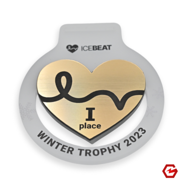 Kombinuotas akrilo medalis. Individualus dizainas. Nr.14