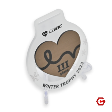 Kombinuotas akrilo medalis. Individualus dizainas. Nr.14