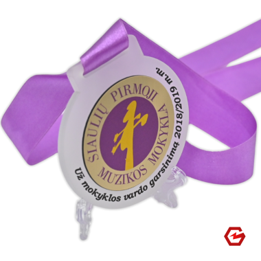 Kombinuotas akrilo medalis. Individualus dizainas. Nr.7