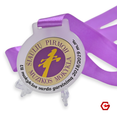 Kombinuotas akrilo medalis. Individualus dizainas. Nr.7