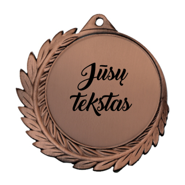 Bronzos medalis 70 mm Bronzos medalis 70 mm