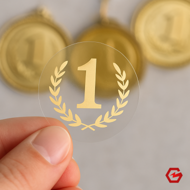 Skaidrus lipdukas medaliui 25 mm Skaidrus lipdukas medaliui 25 mm