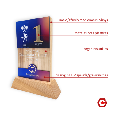 Medinis apdovanojimas su individualiu dizainu S 