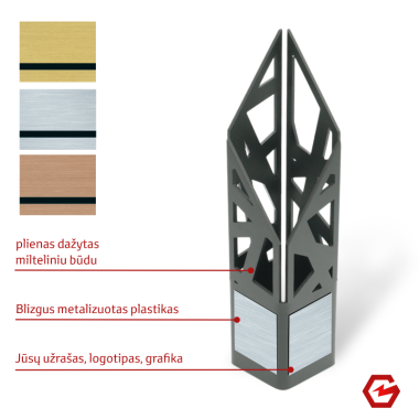 Metalinis apdovanojimas su individualiu dizainu IV