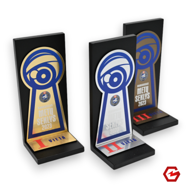 Metalinis apdovanojimas su individualiu dizainu VI