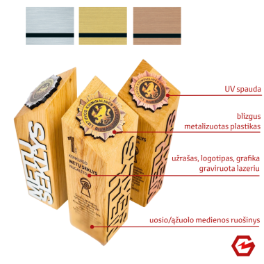 Medinis apdovanojimas su individualiu dizainu II