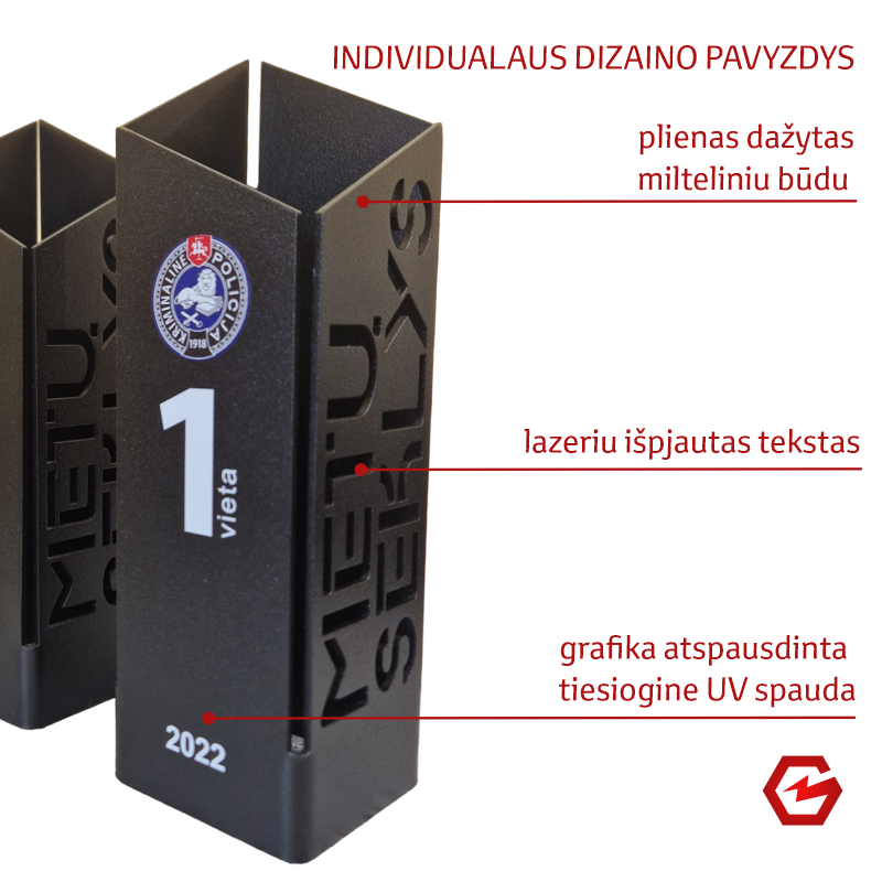 Metalinis apdovanojimas su individualiu dizainu II Metalinis apdovanojimas su individualiu dizainu II