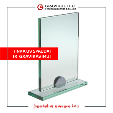 Stiklinis apdovanojimas 130x180x10 Stiklinis apdovanojimas 130x180x10