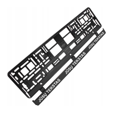 Automobilio numerio rėmelis su užrašu