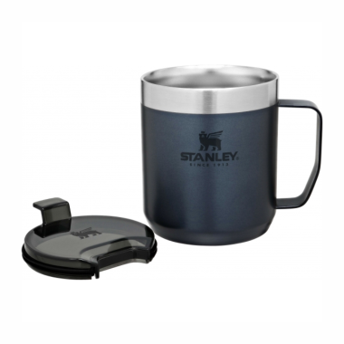 STOVYKLAVIMO PUODELIS STANLEY (tamsiai mėlynas) 0,35 L. Nemokamas graviravimas.