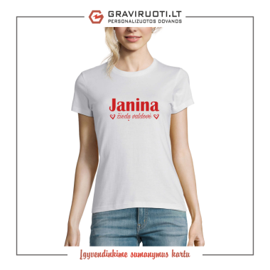 Marškinėliai "Janina žiedų valdovė"