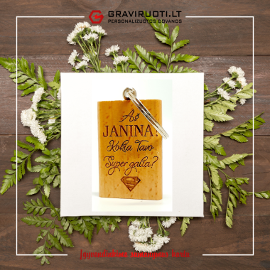 Raktų pakabukas Janinai