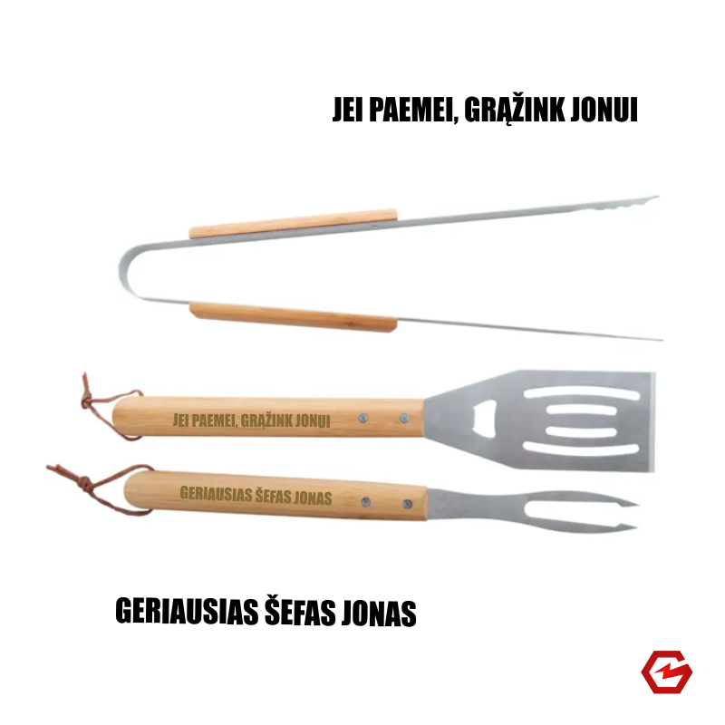 Kepsninės įrankių rinkinys "Jono" Kepsninės įrankių rinkinys "Jono"