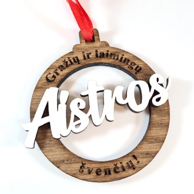 Medinis kalėdinis žaisliukas AISTROS