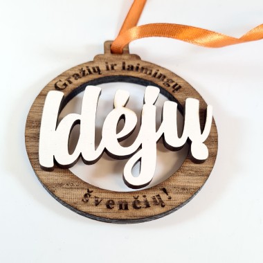 Medinis kalėdinis žaisliukas IDĖJŲ