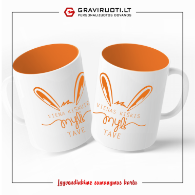 Puodelių rinkinys MYLINTYS KIŠKIAI 