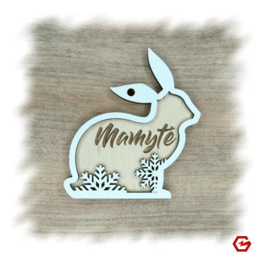 Kalėdinė dekoracija Triušis Kalėdinė dekoracija Triušis