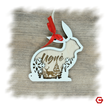 Kalėdinė dekoracija Triušis