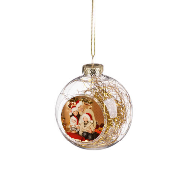 Kalėdinis žaisliukas su blizgučiais