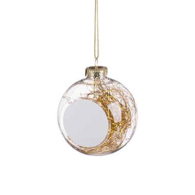 Kalėdinis žaisliukas su blizgučiais